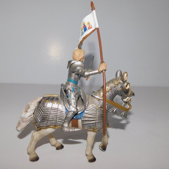 VTG 2002 PAPO Joan of Arc Figure & 2003 Schleich White Knights Horse - Picture 3 of 9